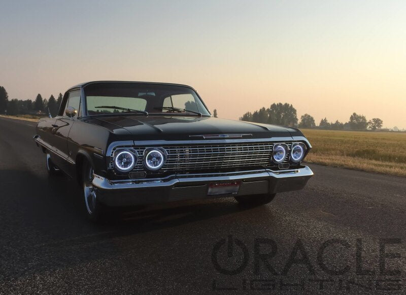 ORACLE Lighting Pre-Installed Lights 5.75 IN. Sealed Beam - White Halo - 6904-001 - view 8