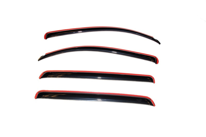 AVS Ventvisor In-Channel Front & Rear Window Deflectors 4pc for 2007-2018 Toyota Tundra Crewmax - Smoke