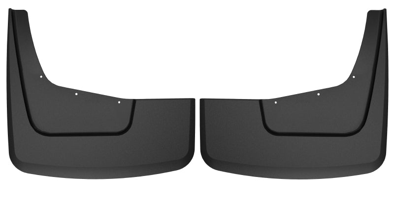 Husky Liners Custom-Molded Mud Guards - 20-23 Chevrolet Silverado 3500 HD Dually Rear Mud Guards - Black