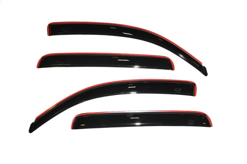 AVS Ventvisor In-Channel Front & Rear Window Deflectors 4pc for 2005-2015 Toyota Tacoma Double Cab - Smoke