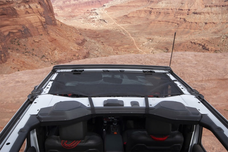 Rugged Ridge Eclipse Sun Shade Black Front for 2018-2020 Jeep Wrangler JLU/JT - view 3