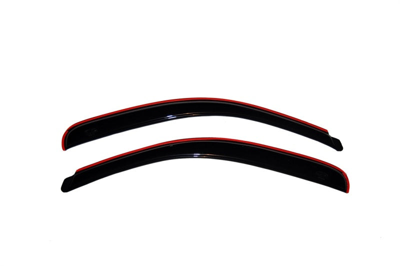 AVS Ventvisor In-Channel Window Deflectors 2pc for 2005-2015 Toyota Tacoma Standard Cab - Smoke - view 3