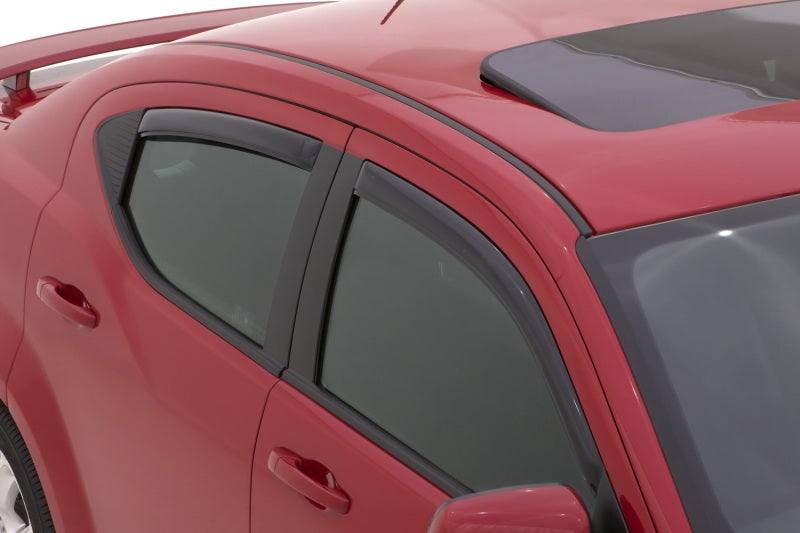 AVS Ventvisor In-Channel Front & Rear Window Deflectors 4pc for 2008-2014 Dodge Avenger - Smoke - view 4