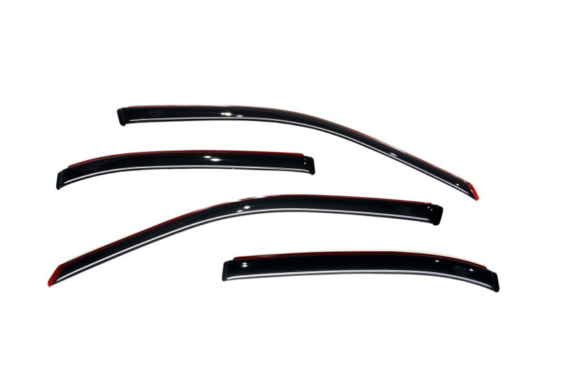 AVS Ventvisor In-Channel Front & Rear Window Deflectors 4pc for 2001-2005 Honda Civic - Smoke
