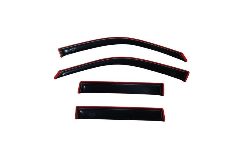 AVS In-Channel Ventvisor Low Profile Deflectors 4pc for 2023 Chevy Colorado - Smoke - view 2