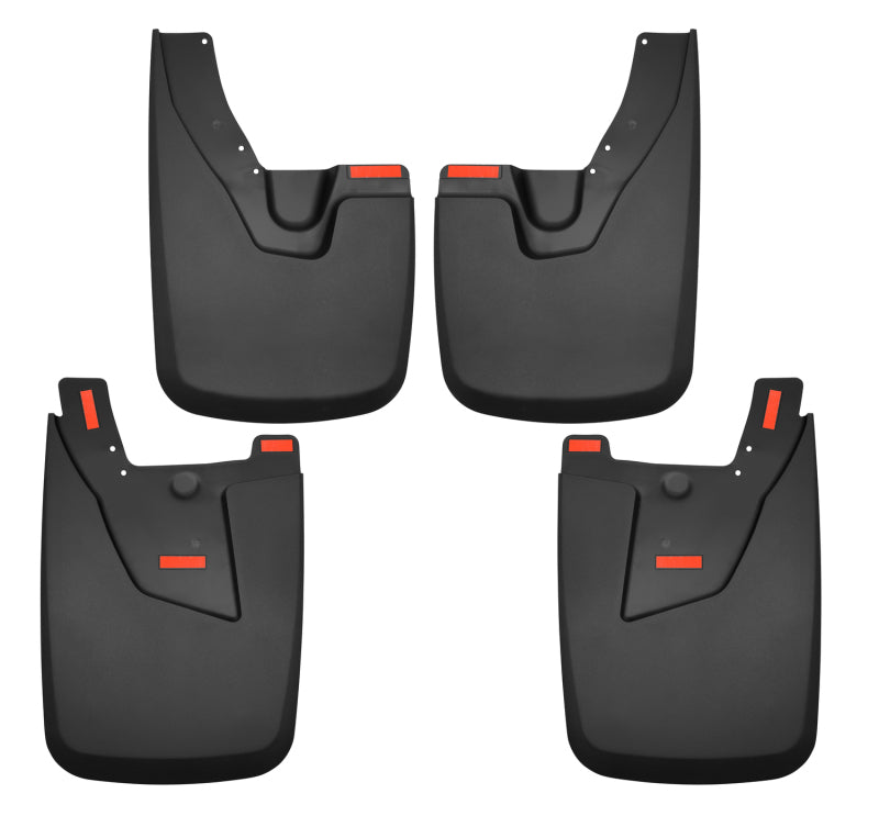 Husky Liners Custom-Molded Mud Guards - 19-22 Ram 2500/3500 with OEM Fender Flares Custom-Molded Front & Rear Mud Guards