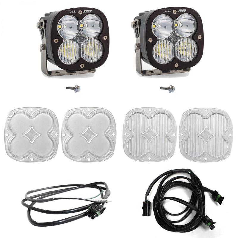 Baja Designs LED Light Kits - Ford Bronco - 2021+ Ford Bronco A Piller Light Kit XL80 D/C w/Upfitter (part 447751UP)