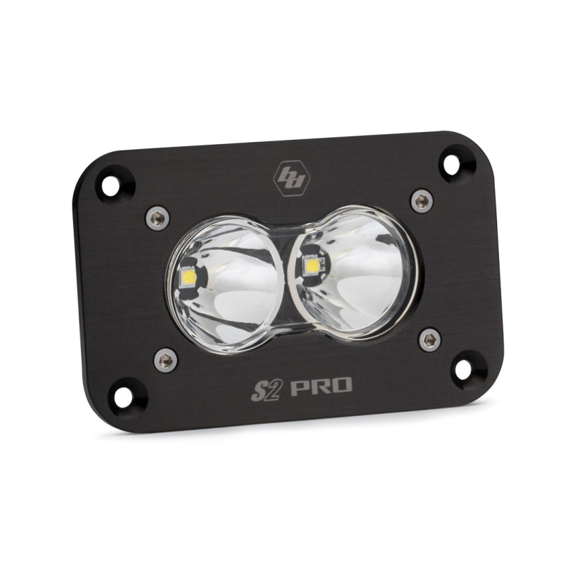 Baja Designs S2 Pro LED Light Pods - S2 Pro LED Spot Black Flush Mount - Clear (part 481001)
