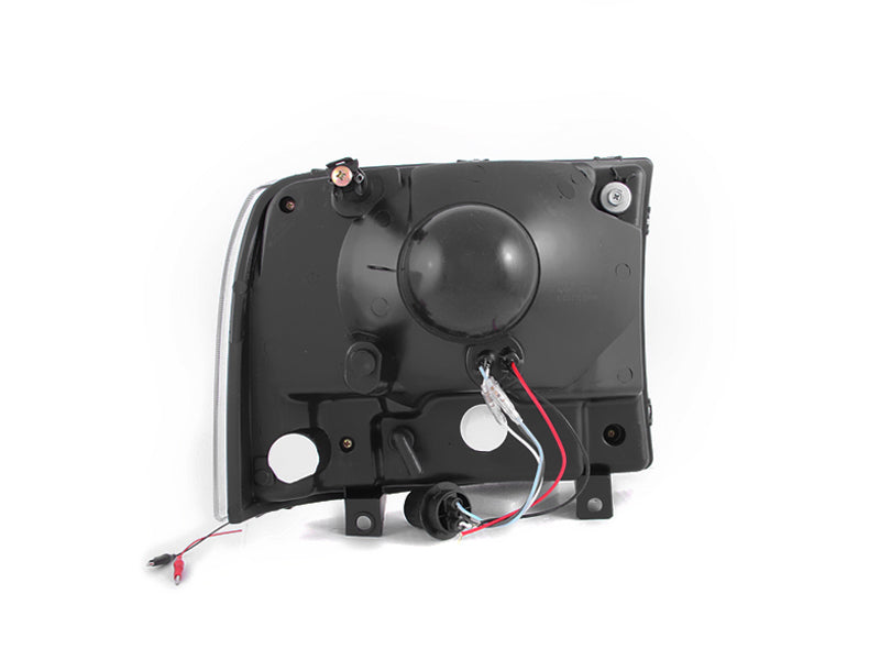 ANZO Crystal Headlights, Black - 2000-2004 Ford Excursion, 1999-2004 Ford F-250/F-350 - ANZO part 111106 view 8