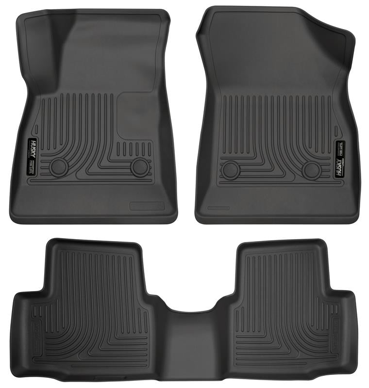 Husky Liners WeatherBeater Floor Liners - Chevy, GMC, Buick & Cadillac - 2016-2017 Chevrolet Cruze WeatherBeater Combo Floor Liners - Black (part 99161)