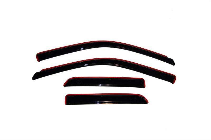 AVS Ventvisor In-Channel Front & Rear Window Deflectors 4pc for 2009-2018 Dodge RAM 1500 Quad Cab - Smoke