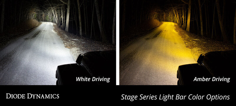 Diode Dynamics 30 In LED Light Bar Single Row Straight - Amber Combo Each Stage Series - DD5054 - view 6