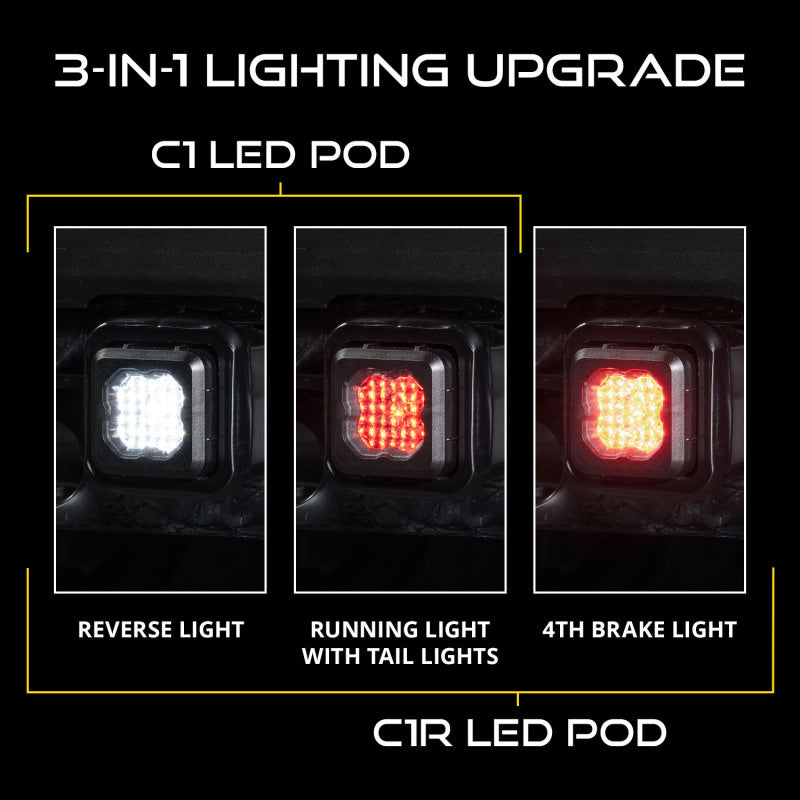 Diode Dynamics Hitch Mount LED Pod Reverse Kit for GMC Sierra 1500 2019-2023 C1R - DD7646 - view 3