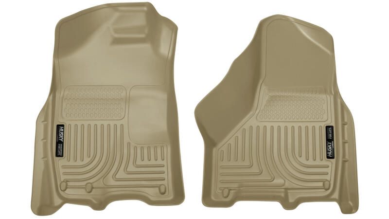 Husky Liners WeatherBeater Floor Liners - 09-10 Dodge Ram 1500/2500/3500 WeatherBeater Front Row Tan Floor Liners