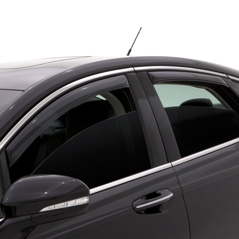 AVS Ventvisor In-Channel Front & Rear Window Deflectors 4pc for 2006-2010 Hyundai Accent - Smoke - view 4