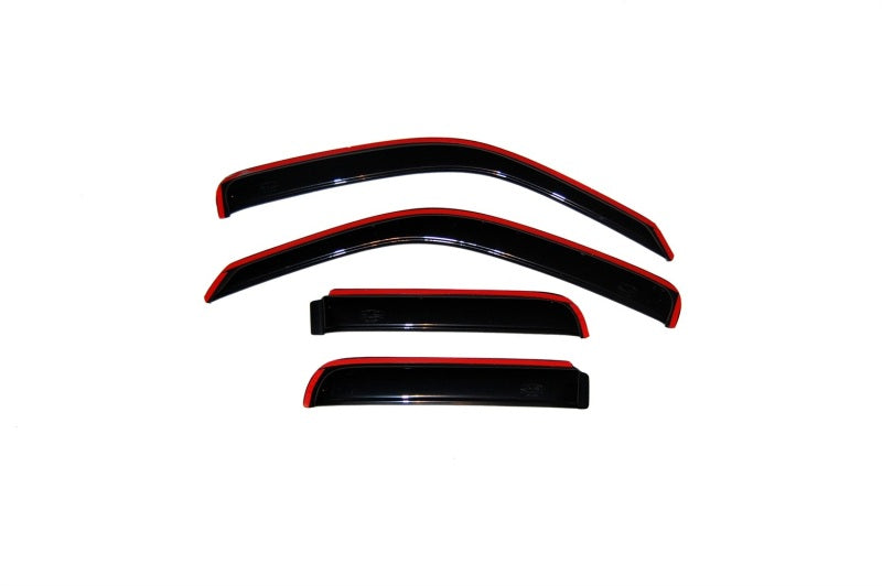 AVS Ventvisor In-Channel Front & Rear Window Deflectors 4pc for 2002-2007 Jeep Liberty - Smoke