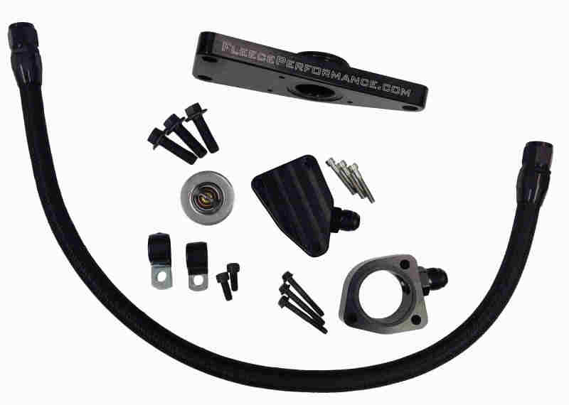Fleece Performance Coolant Bypass Kit (Manual Transmission) - 2003-2007 Dodge Ram 5.9L & 2004.5-2012 6.7L Cummins (Manual) - Fleece part FPE-CLNTBYPS-CUMMINS-MAN