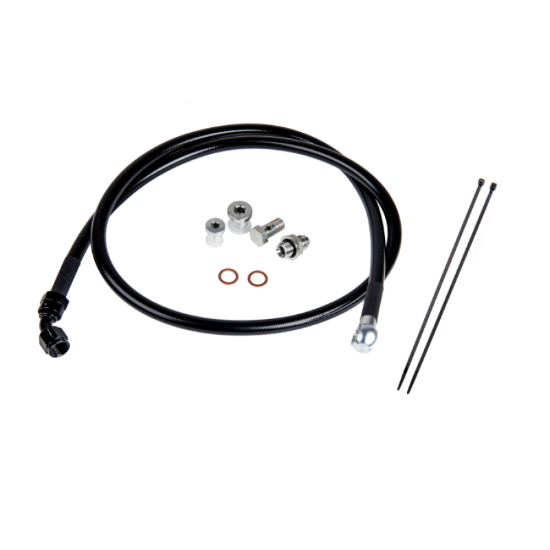 Fleece Performance Remote Turbo Oil Feed Line Kit - 2001-2016 Chevy/GMC 2500HD/3500 6.6L Duramax - Fleece part FPE-DTFL-0116 view 2