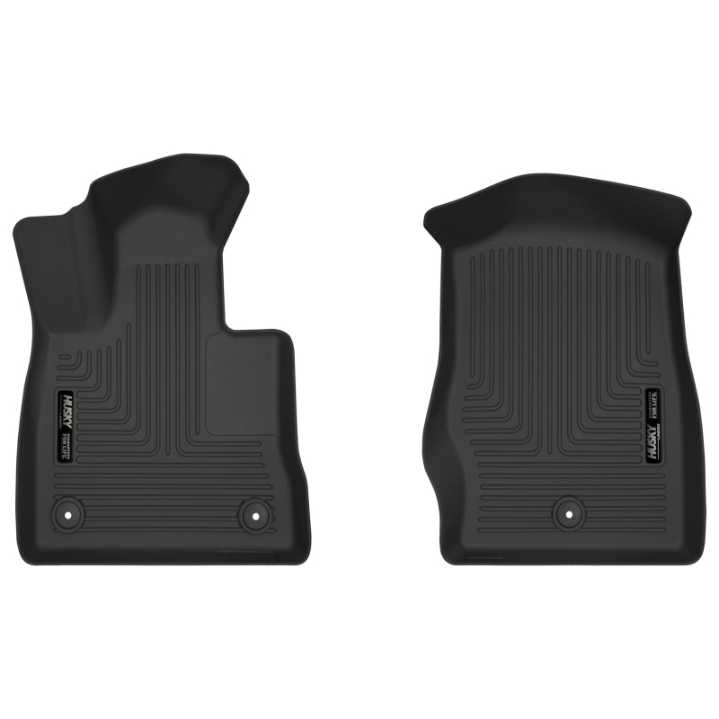Husky Liners X-act Contour Floor Liners - Ford Explorer & Lincoln Aviator - 2020+ Ford Explorer X-Act Contour Black Front Floor Liners (part 54871)