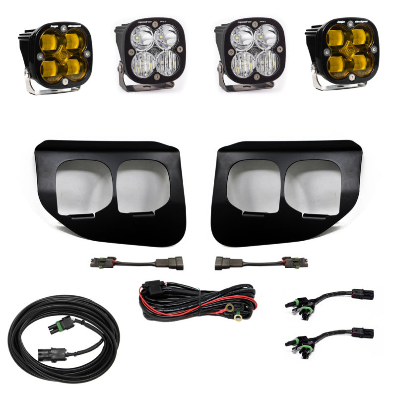 Baja Designs LED Light Kits - Ford Super Duty - Ford Super Duty (20-On) Fog Lights Dual FPK Amber SAE/Pro DC (part 447737)