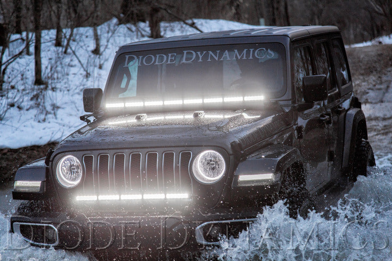 Diode Dynamics 18-21 Jeep JL Wrangler/Gladiator SS30 Bumper Bracket Kit - White Combo Dual - DD6085 - view 6