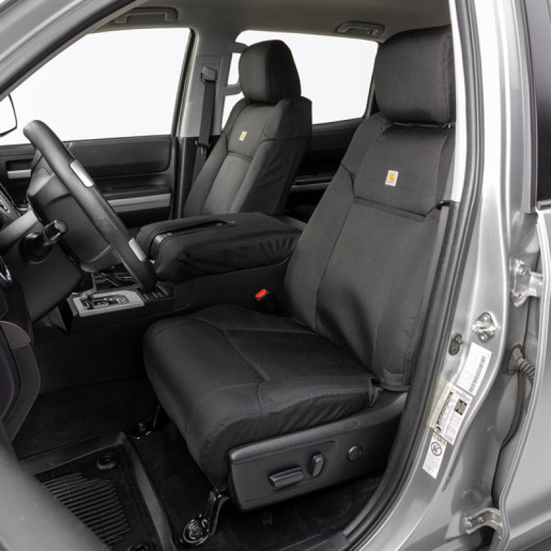 Covercraft 20-23 Toyota Tacoma Carhartt Super Dux PrecisionFit Custom Front Row Seat Covers - Black - GTT4187ABCOBK - view 3