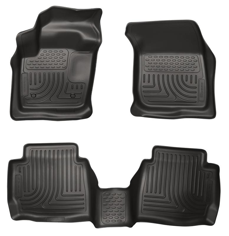Husky Liners WeatherBeater Floor Liners - Ford & Lincoln - 13-16 Ford Fusion WeatherBeater Combo Black Floor Liners (part 99751)