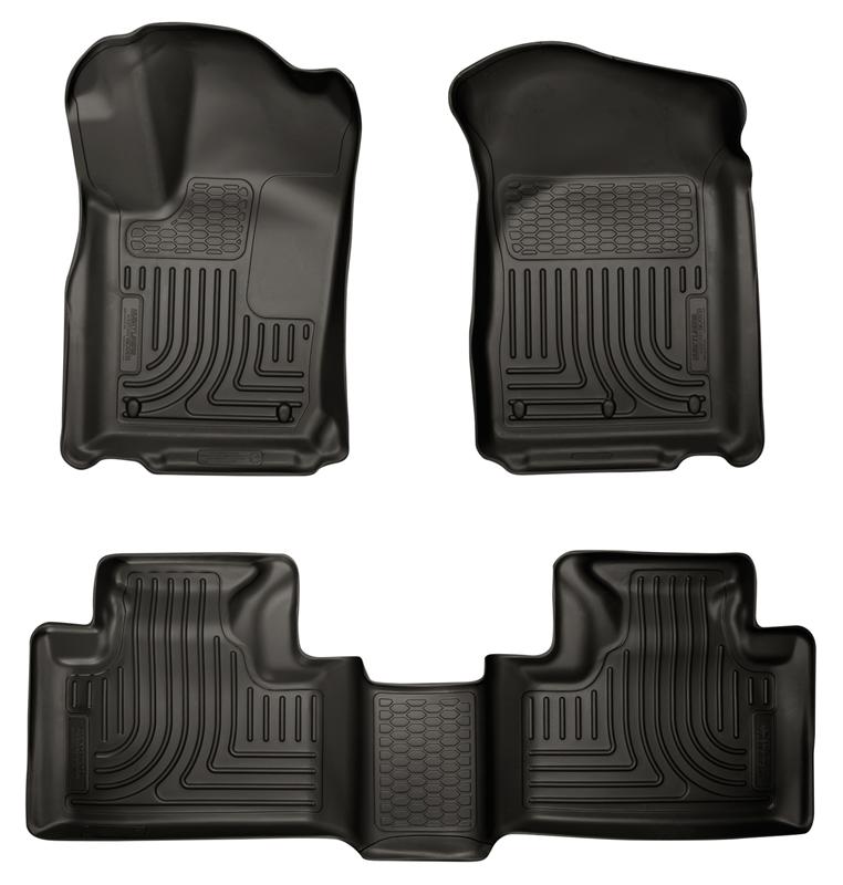 Husky Liners WeatherBeater Floor Liners - Jeep, Dodge, Ram & Chrysler - 11-13 Dodge Durango / 11-13 Jeep Grand Cherokee WeatherBeater Combo Black Floor Liners (part 99051)