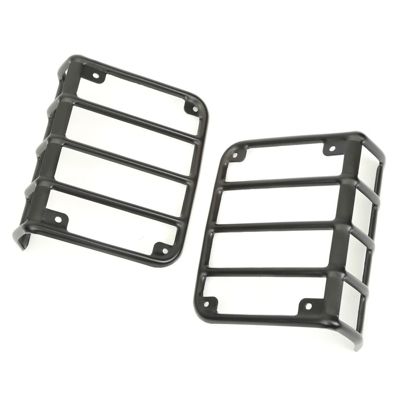 Rugged Ridge Textured Black Tail Light Euro Guards for 2007-2018 Jeep Wrangler - view 3