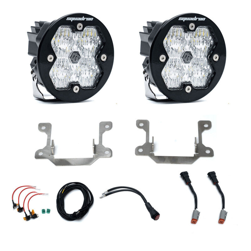 Baja Designs LED Light Kits - Ram - 19-25 Dodge Ram 2500/3500 Squadron Sport 2.0 Fog Pocket Kit (Wide Cornering) - Clear (part 440037)