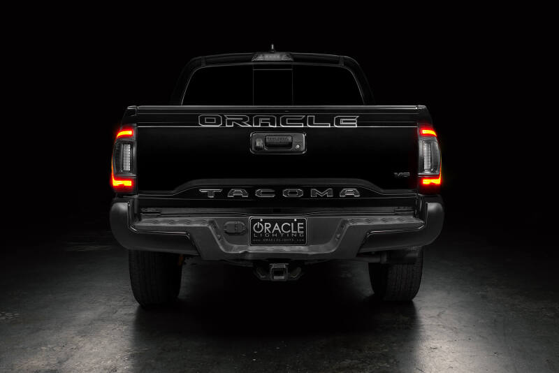 ORACLE Lighting 16-23 Gen 3 Toyota Tacoma Black Series Flush Style LED Tail Lights - 5911-504-T - view 4