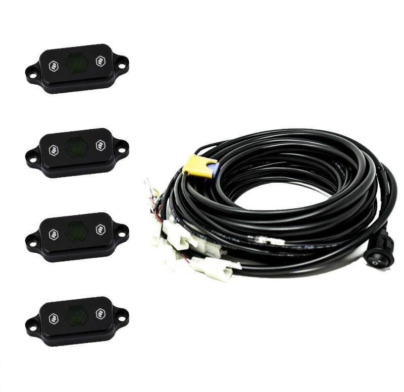 Baja Designs LED Rock Lights & Rock Light Kits - Universal Green Rock Light Kit (part 447057)