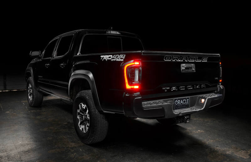 ORACLE Lighting 16-23 Gen 3 Toyota Tacoma Black Series Flush Style LED Tail Lights - 5911-504-T - view 8