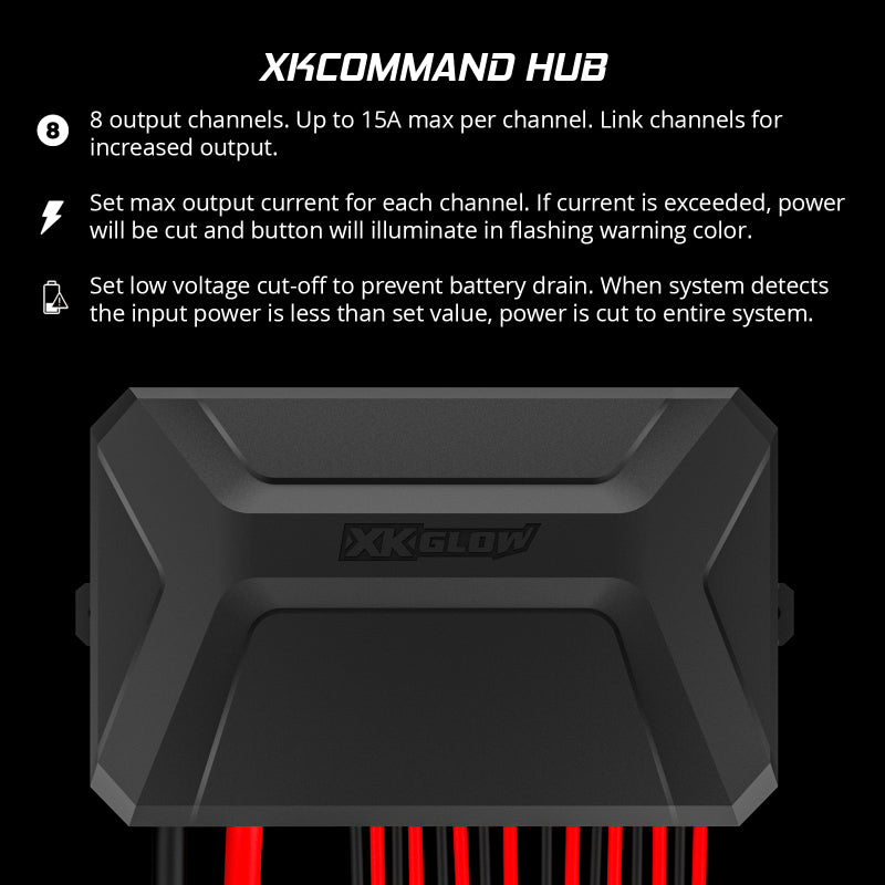 XKGLOW XKcommand Bluetooth Switch Panel for Lights 12V Accessory Offroad - XK-CMD-KIT - view 2