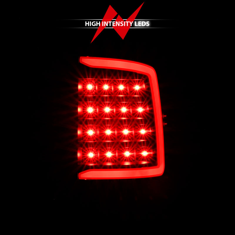 ANZO LED C-Bar Tail Lights, Black - 2009-2018 Ram 1500, 2010-2018 Ram 2500/3500 (Not for OE LED tail light models) - ANZO part 311318 view 4