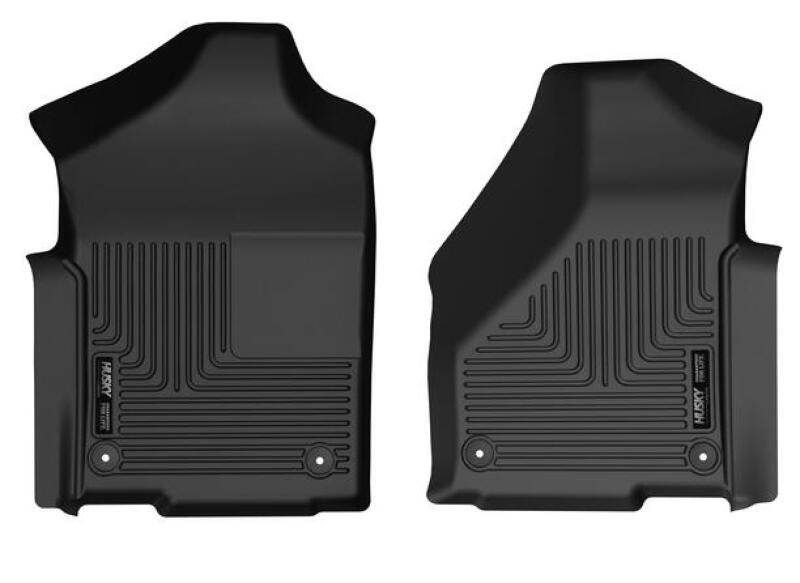Husky Liners WeatherBeater Floor Liners - 19-22 RAM 2500/3500 Std Cab (Vinyl Floor) WeatherBeater Front Floor Liners - Black