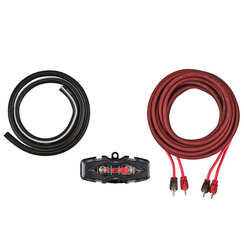 DS18 4-Gauge Amplifier Installation Kit - Advance - Red - AKIT4.RD