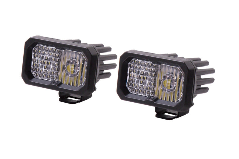 Diode Dynamics Stage Series 2 In LED Pod Sport - White Combo Standard ABL (Pair) - DD6388P
