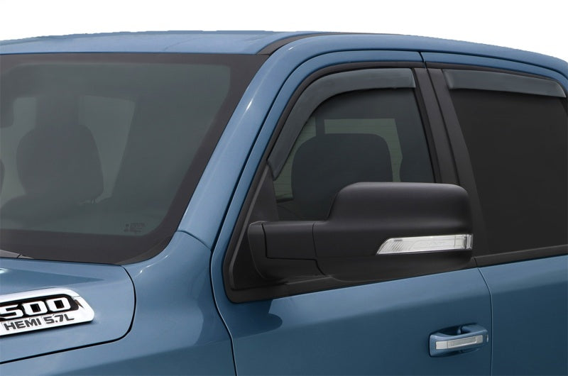 AVS Ventvisor In-Channel Front & Rear Window Deflectors 4pc for 2019 Ram Quad Cab - Smoke
