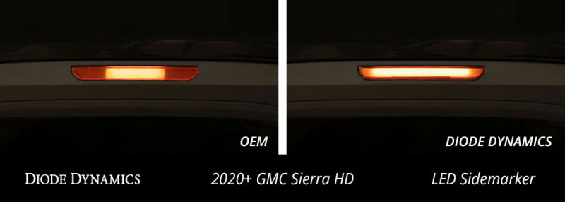 Diode Dynamics 20-21 Sierra 2500/3500 HD LED Sequential Sidemarkers Smoked Set - DD5152 - view 3