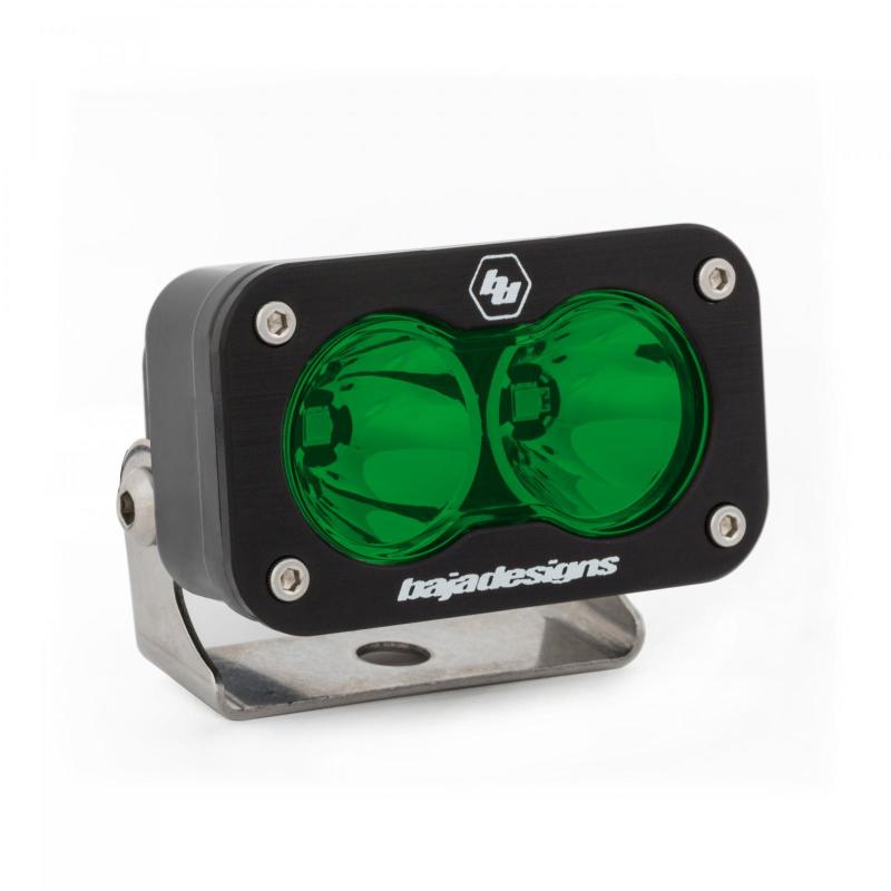 Baja Designs S2 Sport LED Light Pods - S2 Sport Spot Pattern LED Work Light - Green (part 540001GR)