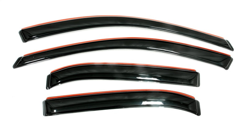 AVS Ventvisor In-Channel Front & Rear Window Deflectors 4pc for 2013-2018 Nissan Sentra - Smoke