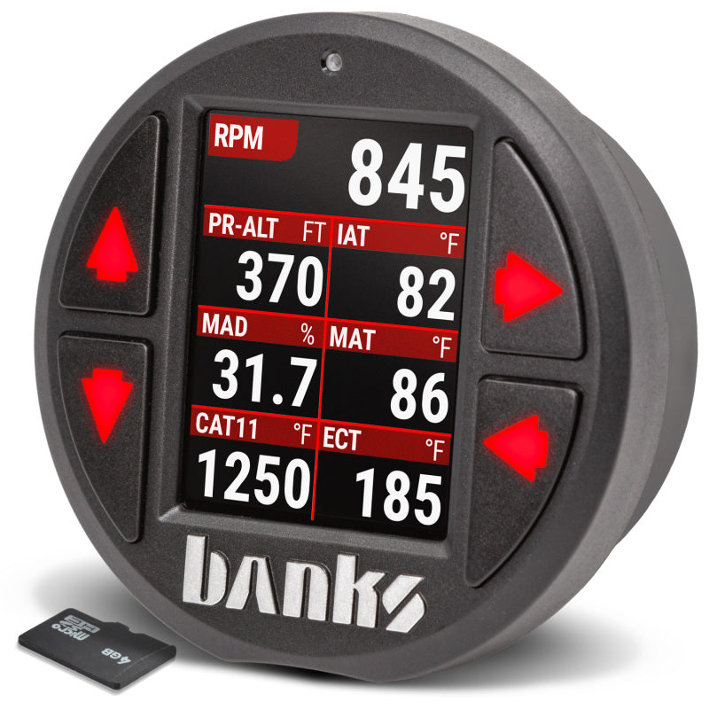 Banks Power iDash Pro Gauge & Powertrain Monitor - Universal CAN 2008+ - iDash Data Pro - Stand-Alone (Data Logging) (part 66711)