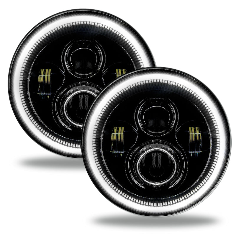 ORACLE Lighting 7in High Powered LED Headlights - Black Bezel