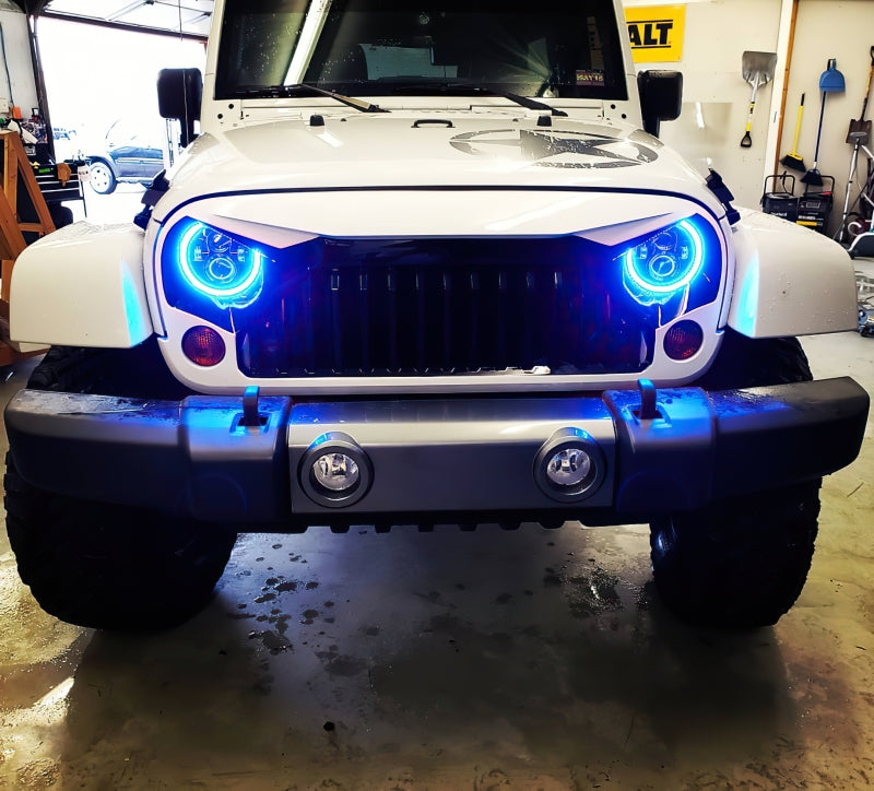 ORACLE Lighting 7in High Powered LED Headlights - Black Bezel - ColorSHIFT No Controller - 5769-334 - view 7