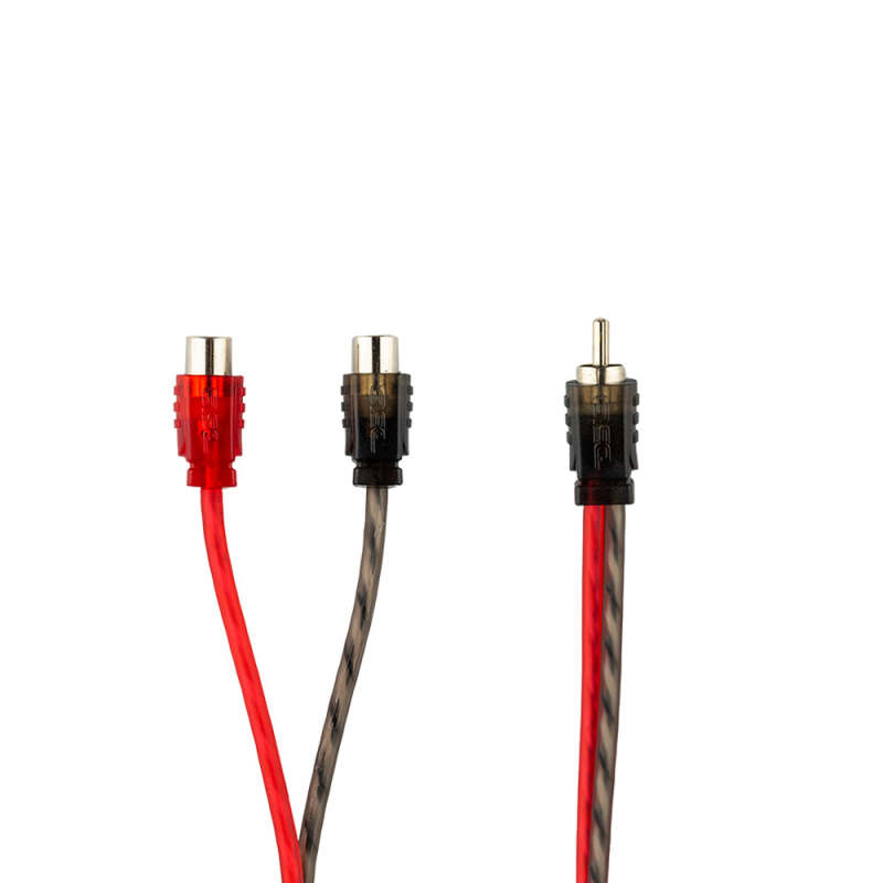 DS18 RCA Y-Splitter - 1 Male to 2 Female - RCA-1M2F