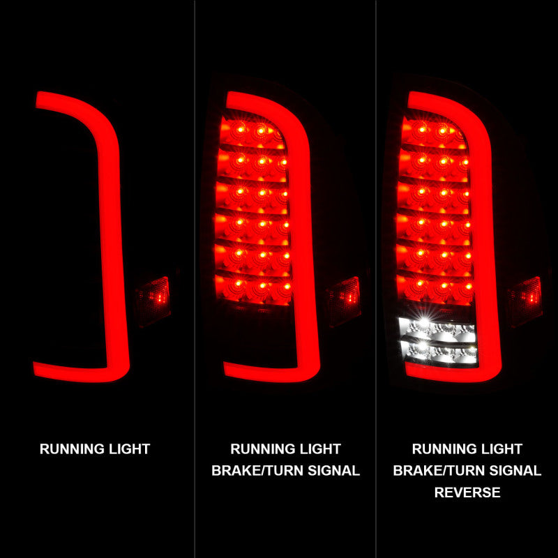 ANZO LED Light Bar Sequential Tail Lights, Black Housing, Clear Lens - 2005-2015 Toyota Tacoma - ANZO part 311427 view 6