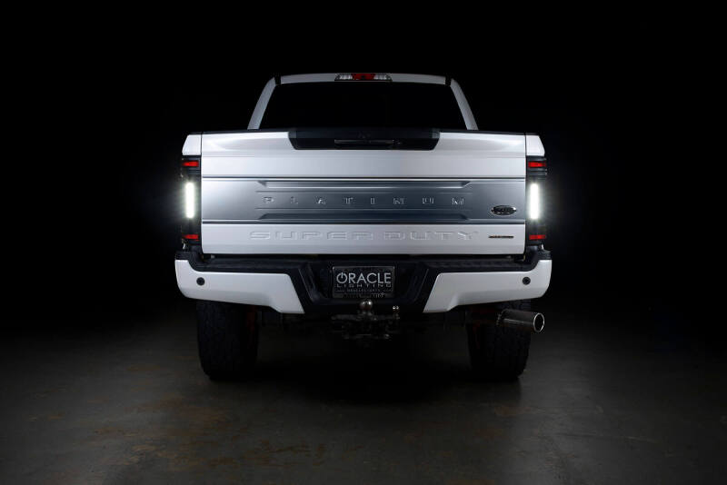 ORACLE Lighting 17-22 Ford F-250/350 (Black Series) Flush Mount LED Tail Lights - 5896-504-T - view 5