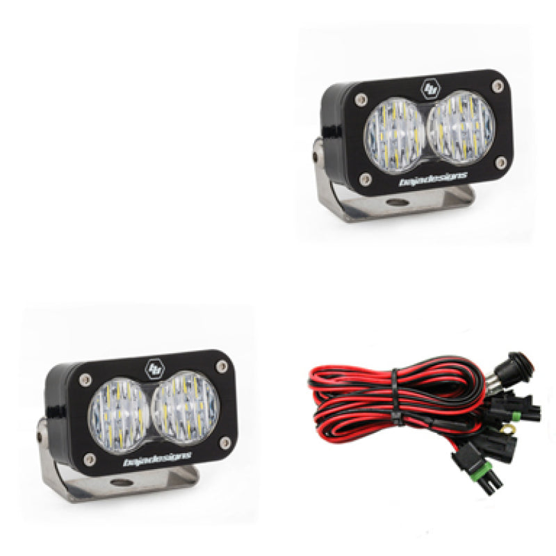Baja Designs S2 Pro LED Light Pods - S2 Pro Series LED Light Pods Wide Cornering Pattern - Pair (part 487805)