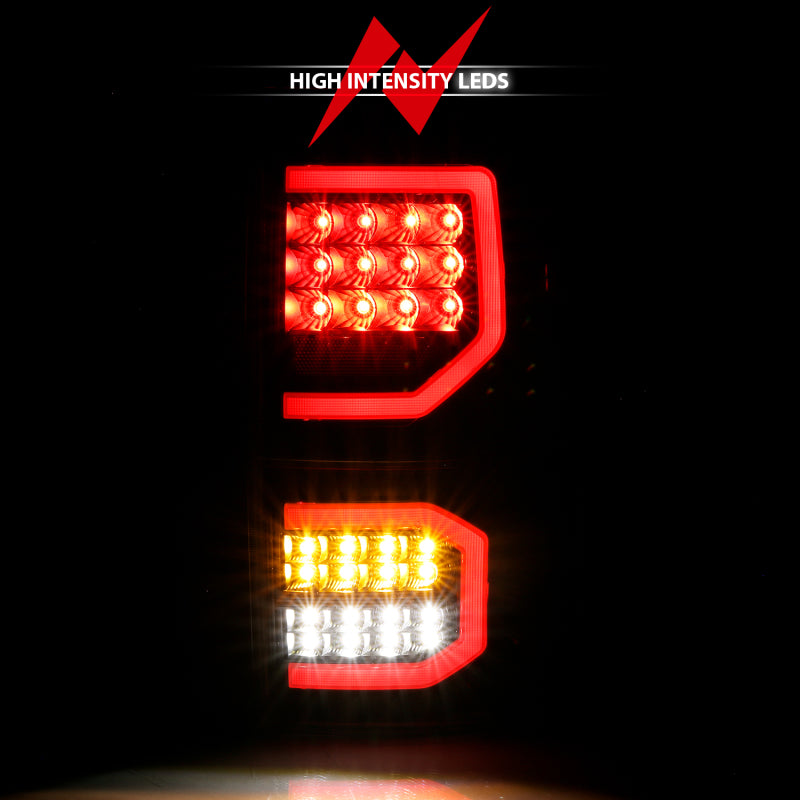 ANZO LED Plank Style Tail Lights, Black Housing, Clear Lens - 2007-2013 Toyota Tundra - ANZO part 311336 view 4